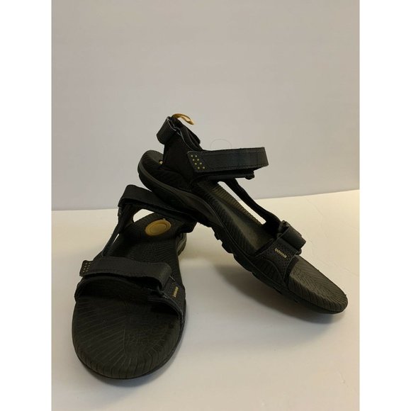 Teva | Shoes | Teva Mens Black Yellow Hiking Outdoor Hook And Loop Sandals  455 Size 15 | Poshmark